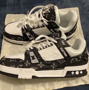 Louis Vuitton Black and White Sneakers